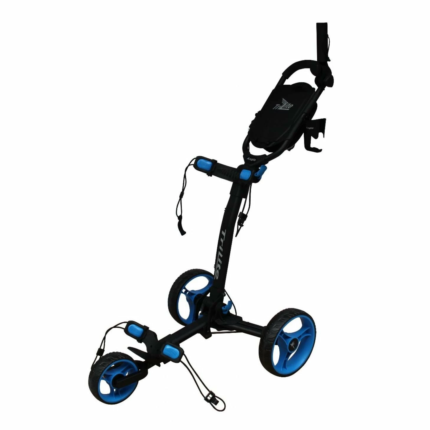 Axglo TriLite 3 Wheel Golf Trolley | Black/Blue 3 Axglo TriLite 3 Wheel Golf Trolley | Black/Blue