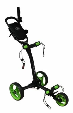 Axglo TriLite 3 Wheel Golf Trolley | Black/Green -Balls Powa Shop Axglo TriLite Wheel Golf Trolley Black Green 15