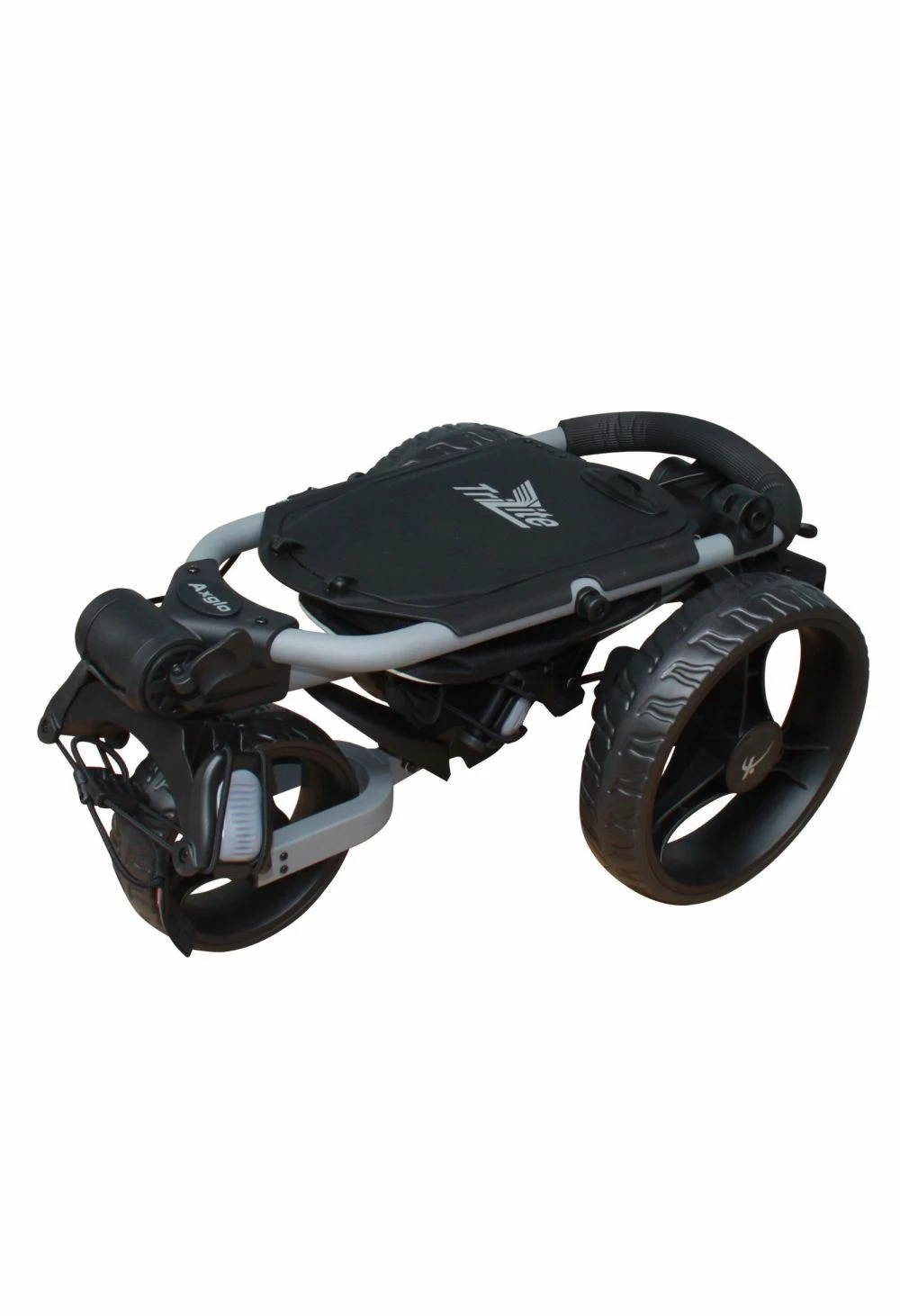 Axglo TriLite 3 Wheel Golf Trolley | Grey/Black 4 Axglo TriLite 3 Wheel Golf Trolley | Grey/Black - Image 2