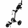 Axglo TriLite 3 Wheel Golf Trolley | Silver/Black -Balls Powa Shop Axglo TriLite Wheel Golf Trolley Silver Black 3