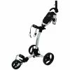 Axglo TriLite 3 Wheel Golf Trolley | White/Black -Balls Powa Shop Axglo TriLite Wheel Golf Trolley White Black 1