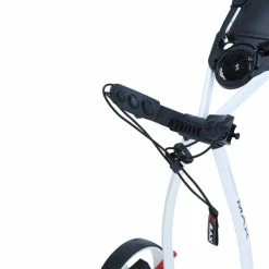 Big Max Blade IP Golf Trolley | White -Balls Powa Shop BM Blade IP Detail adjustable bagbracket 1