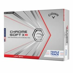 Callaway Chrome Soft X LS Triple Track Golf Balls | White