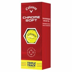 Callaway Chrome Soft Triple Track Golf Balls | Yellow -Balls Powa Shop Callaway 2022 Chrome Soft Triple Track Golf Balls Yellow 4