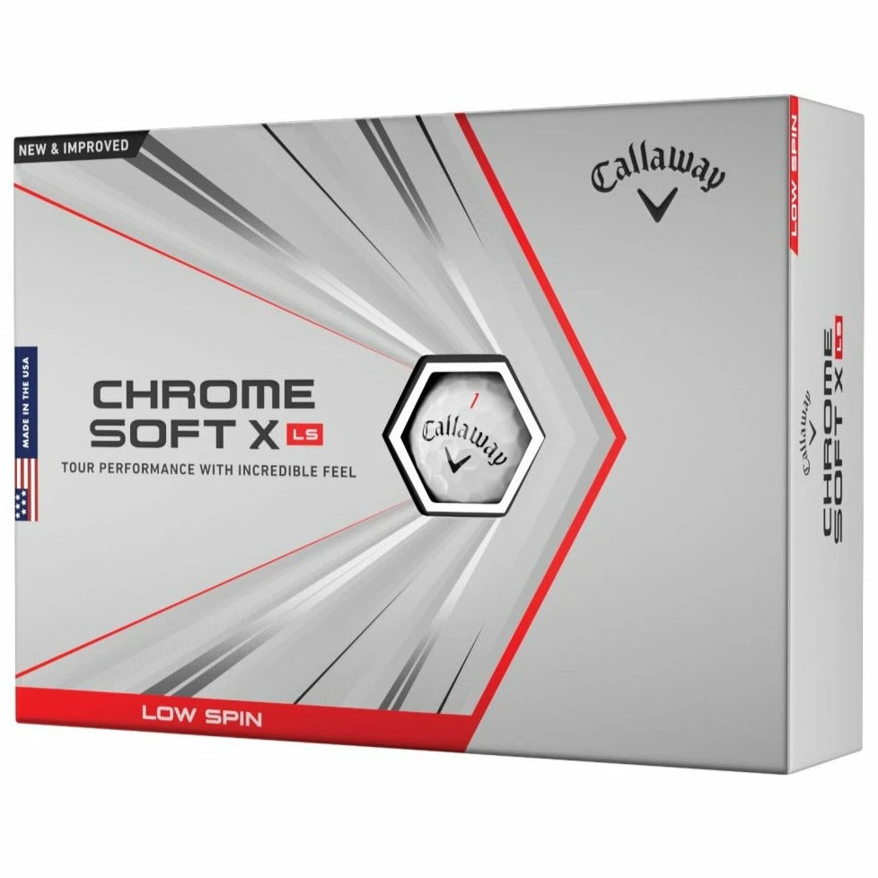 Callaway Chrome Soft X LS Golf Balls | White 3 Callaway Chrome Soft X LS Golf Balls | White