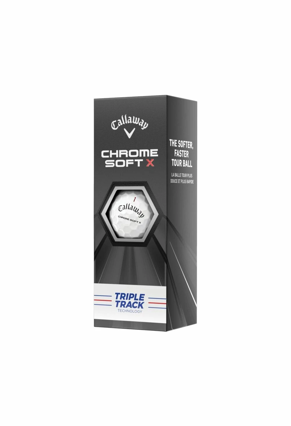 Callaway Chrome X Soft Triple Track Golf Balls | White 6 Callaway Chrome X Soft Triple Track Golf Balls | White - Image 4