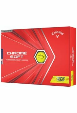 Callaway 2021 Chrome Soft Triple Track Golf Balls | Yellow -Balls Powa Shop Callaway Chrome Soft Triple Track Golf Balls Yellow 178
