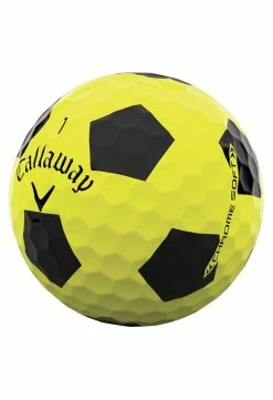 Callaway Chrome Soft Truvis Golf Balls | Yellow/Black -Balls Powa Shop Callaway Chrome Soft Truvis Golf Balls Yellow 154