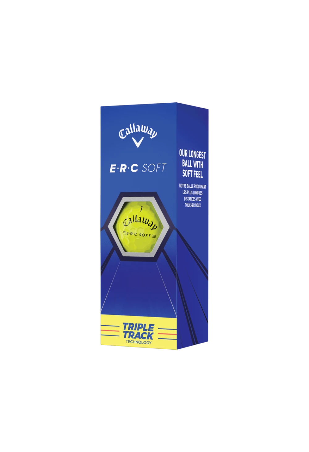 Callaway ERC Soft Triple Track Golf Balls | Yellow 4 Callaway ERC Soft Triple Track Golf Balls | Yellow - Image 2