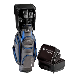 Motocaddy Flight Safe Golf Travel Cover -Balls Powa Shop FlightSafe CaseonBagOpen