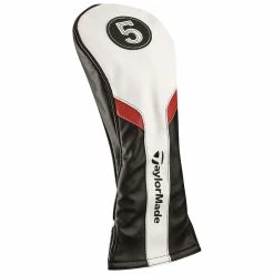 TaylorMade Golf Headcovers | White/Black/Red -Balls Powa Shop M71107 zoom D