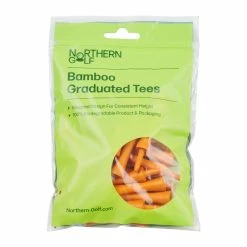 Northern Golf Orange Bamboo Graduated Tees