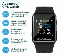 Shot Scope G3 GPS Golf Watch -Balls Powa Shop Shot Scope G3 GPS Golf Watch 9