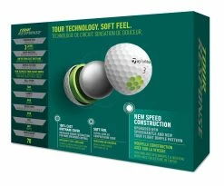 TaylorMade Tour Response Golf Balls | White 7 TaylorMade Tour Response Golf Balls | White -Balls Powa Shop TM22BAL TA505 N7638401 TourResponse WHT GLB dz Tray v3