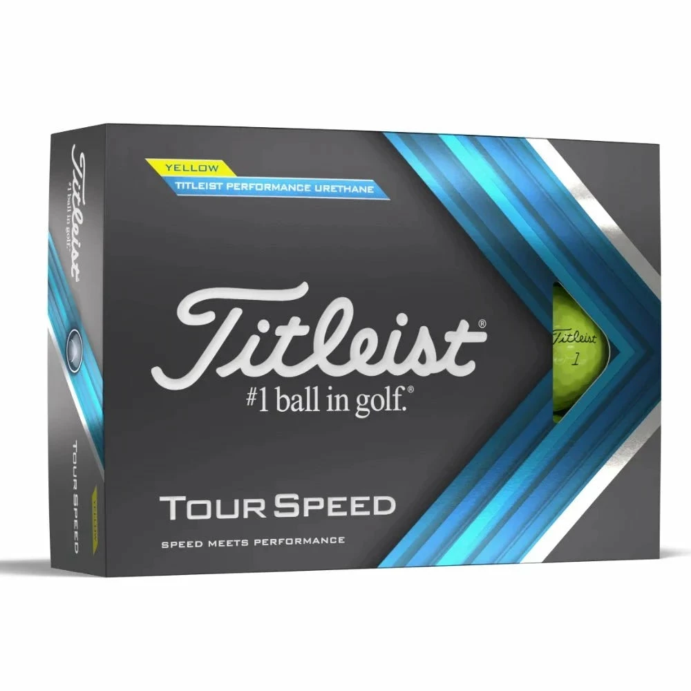 Titleist Tour Speed Golf Balls | Yellow 4 Titleist Tour Speed Golf Balls | Yellow - Image 2