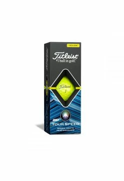 Titleist 2021 Tour Speed Golf Balls | Yellow -Balls Powa Shop Titleist Tour Speed Golf Balls Yellow 74