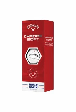 Callaway Chrome Soft Triple Track Golf Balls | White -Balls Powa Shop callaway chrome soft triple track golf balls white 3